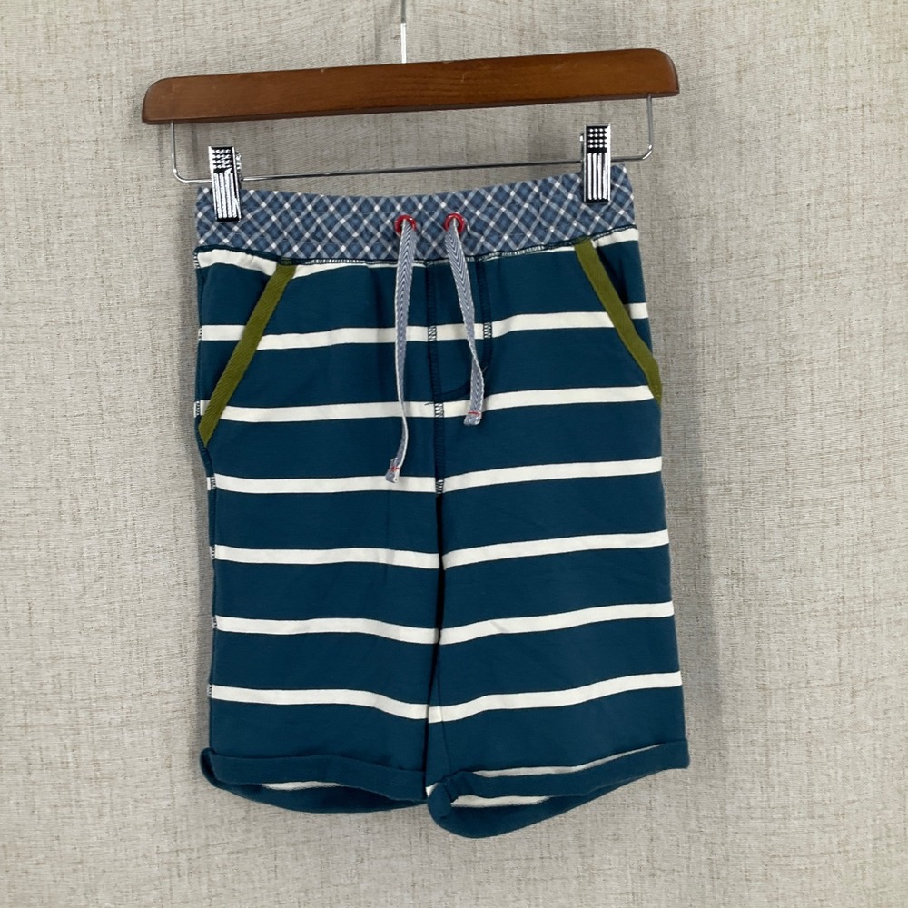 Matilda Jane Shorts Kids 6 Blue Cotton Striped Joanna Gaines Gingham Playwear